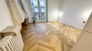 Peinture intérieure salon Paris – Nidace Rénovation – réalisation 31