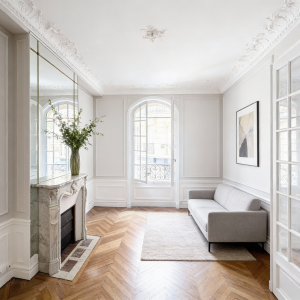 Photo chambre après rénovation peinture – Nidace Rénovation Paris